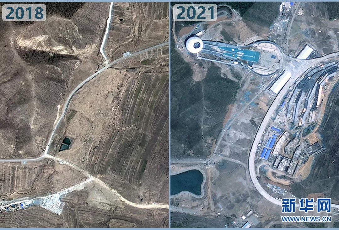 衛(wèi)星見(jiàn)證，這里如何變身“冬奧小城”