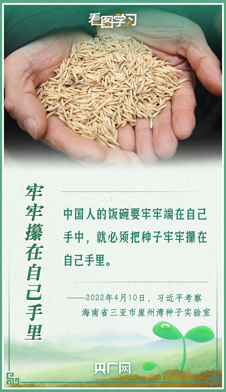 看圖學(xué)習(xí)|牢記總書(shū)記叮囑 攥緊種子端牢飯碗