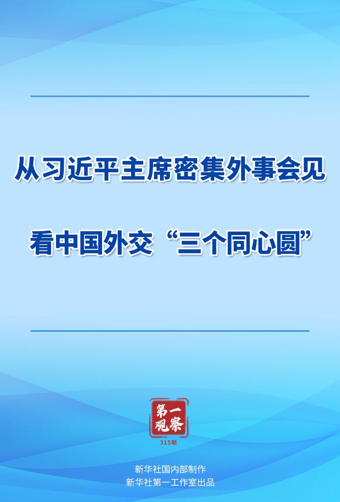 第一觀察丨從習(xí)近平主席密集外事會見看中國外交“三個(gè)同心圓”