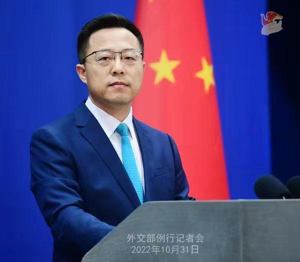 外交部發(fā)言人趙立堅(jiān)。 薛偉 攝