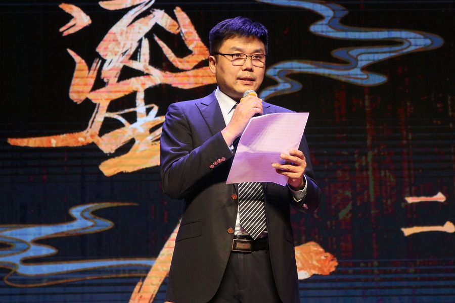 北京外國語大學黨委常委、副校長趙剛在活動現(xiàn)場講話。主辦方供圖