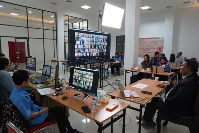 活動(dòng)現(xiàn)場(chǎng)。供圖：印尼三一一大學(xué)孔子學(xué)院