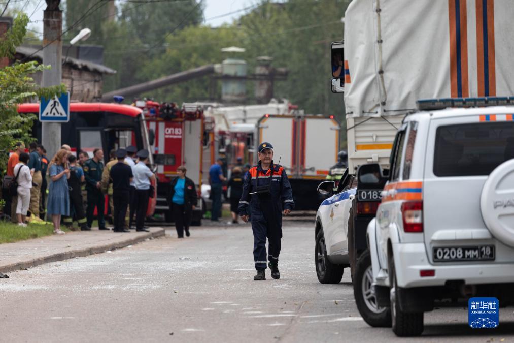 8月9日，在俄羅斯莫斯科州，救援人員在現場工作。