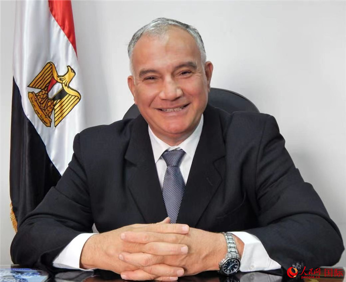 埃及著名國(guó)際問題專家哈?！だ懿?。人民網(wǎng)記者 黃培昭攝