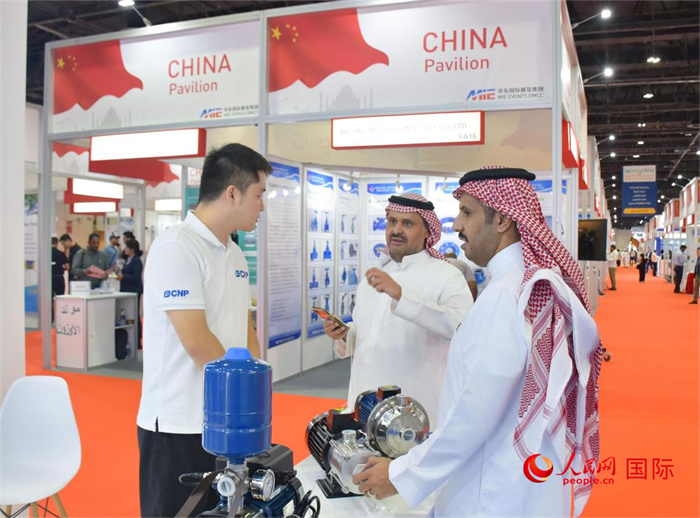 中企代表與外方嘉賓交流。人民網(wǎng) 塔里克·易卜拉欣攝