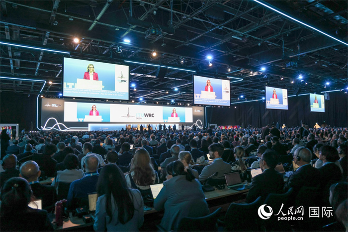 2023年世界無(wú)線電通信大會(huì)開幕式現(xiàn)場(chǎng)。人民網(wǎng)記者 任皓宇攝