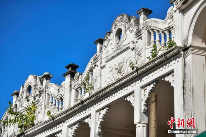 圖為文昌鋪前騎樓老街南洋風(fēng)格建筑。 <a target='_blank' href='/' _fcksavedurl='/' ><p  align=