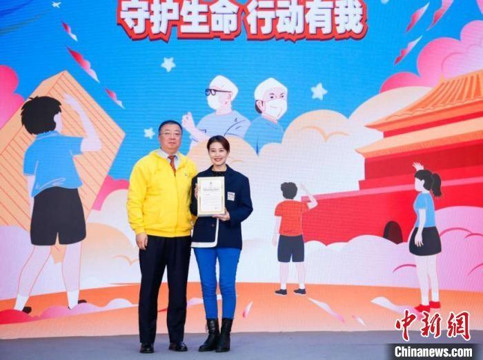 演員周海媚受邀參與公益活動(dòng)?！」鶆P敏 攝