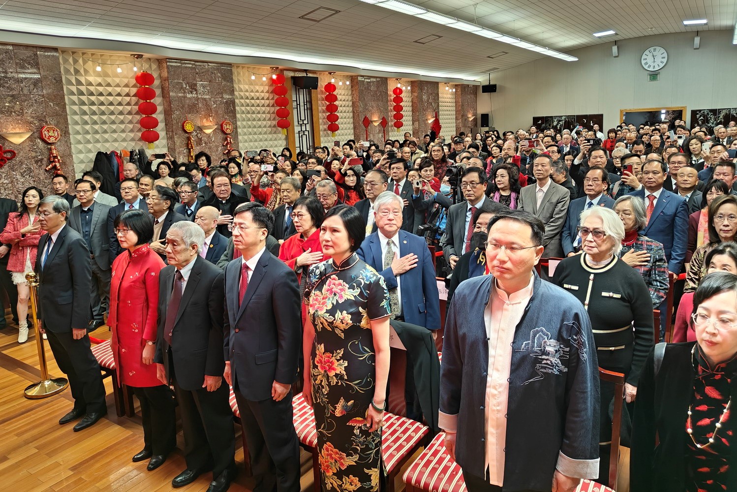 領(lǐng)區(qū)各州代表參加招待會。主辦方供圖