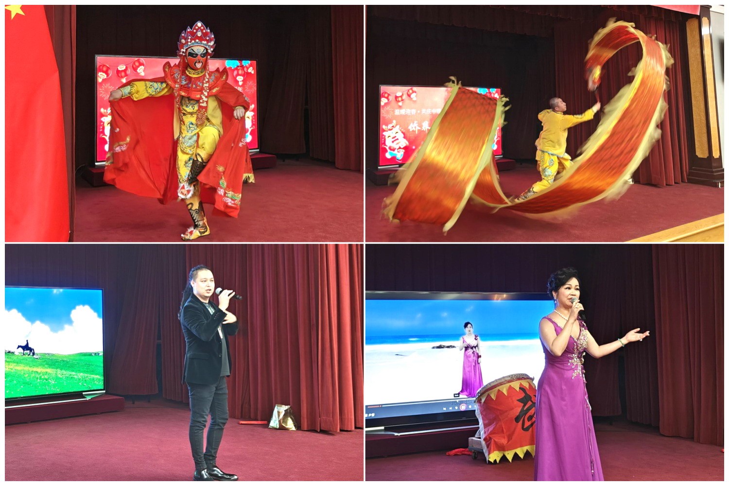 當?shù)貎S界知名演員獻上精彩演出。主辦方供圖