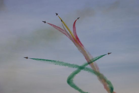 飛行表演現(xiàn)場。高思峰 攝