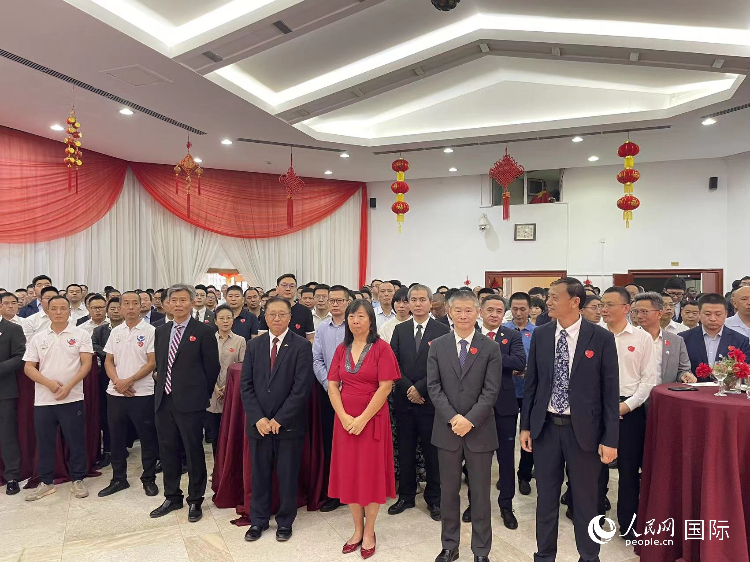 駐尼日利亞使館春節(jié)招待會(huì)現(xiàn)場。人民網(wǎng)記者 姜宣攝