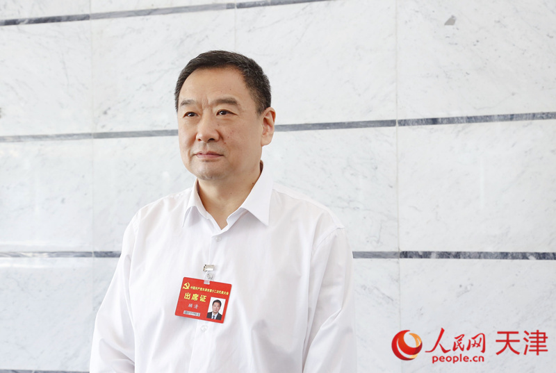 天津市第十二次黨代會代表、天津市政府副秘書長、市衛(wèi)生健康委黨委副書記、主任顧清 人民網(wǎng) 孫翼飛攝