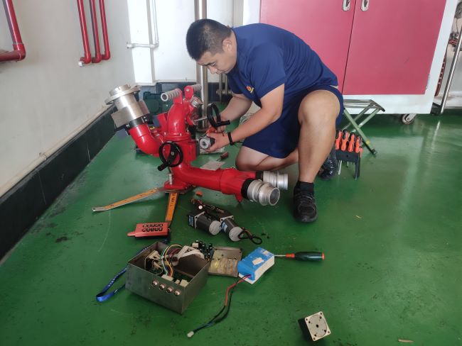 趙軍輝工作照 (煙臺(tái)市蓬萊區(qū)消防救援大隊(duì)南關(guān)路消防救援站供圖)