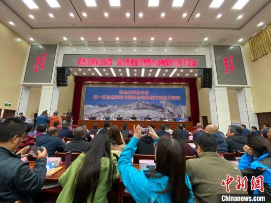 圖為祁連山國家公園第一屆自然觀察節(jié)開幕式現(xiàn)場?！±罱瓕帯z 　　