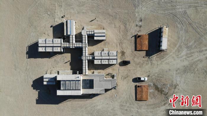 圖為無人機航拍火星營地?！O睿 攝