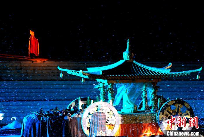 3月17日，西藏拉薩，《文成公主》大型史詩(shī)劇演出現(xiàn)場(chǎng)?！±盍?攝