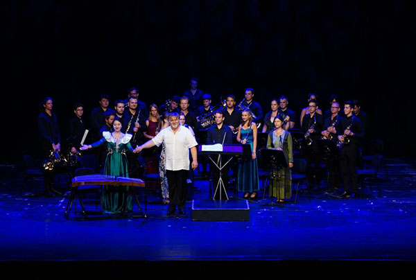 2024匈牙利青少年國(guó)際音樂會(huì)節(jié)目《茉莉花》表演舞臺(tái)現(xiàn)場(chǎng)。兒促會(huì)藝教委供圖