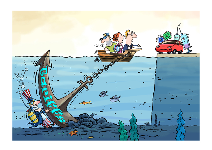 漫畫(huà)作者：馬宏亮（人民網(wǎng)版權(quán)圖片，未經(jīng)授權(quán)請(qǐng)勿轉(zhuǎn)載。）