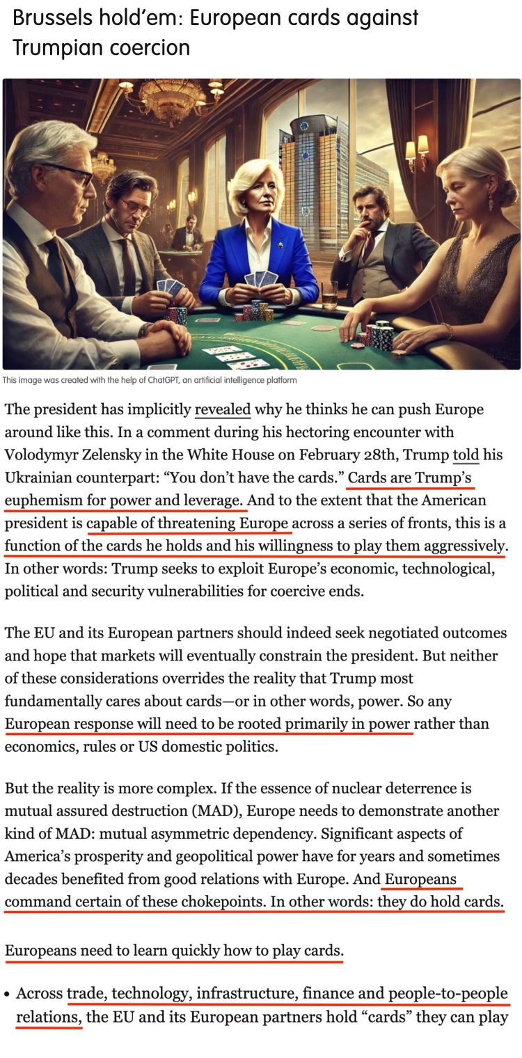 深觀察丨“只要團結，歐盟反制美國的王牌很多”