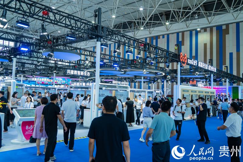 2、2024數(shù)博會共吸引400余家展商參展。人民網(wǎng) 陽茜攝.jpg