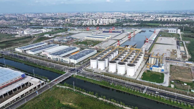 航拍黃碼港產(chǎn)業(yè)園。蔣童攝