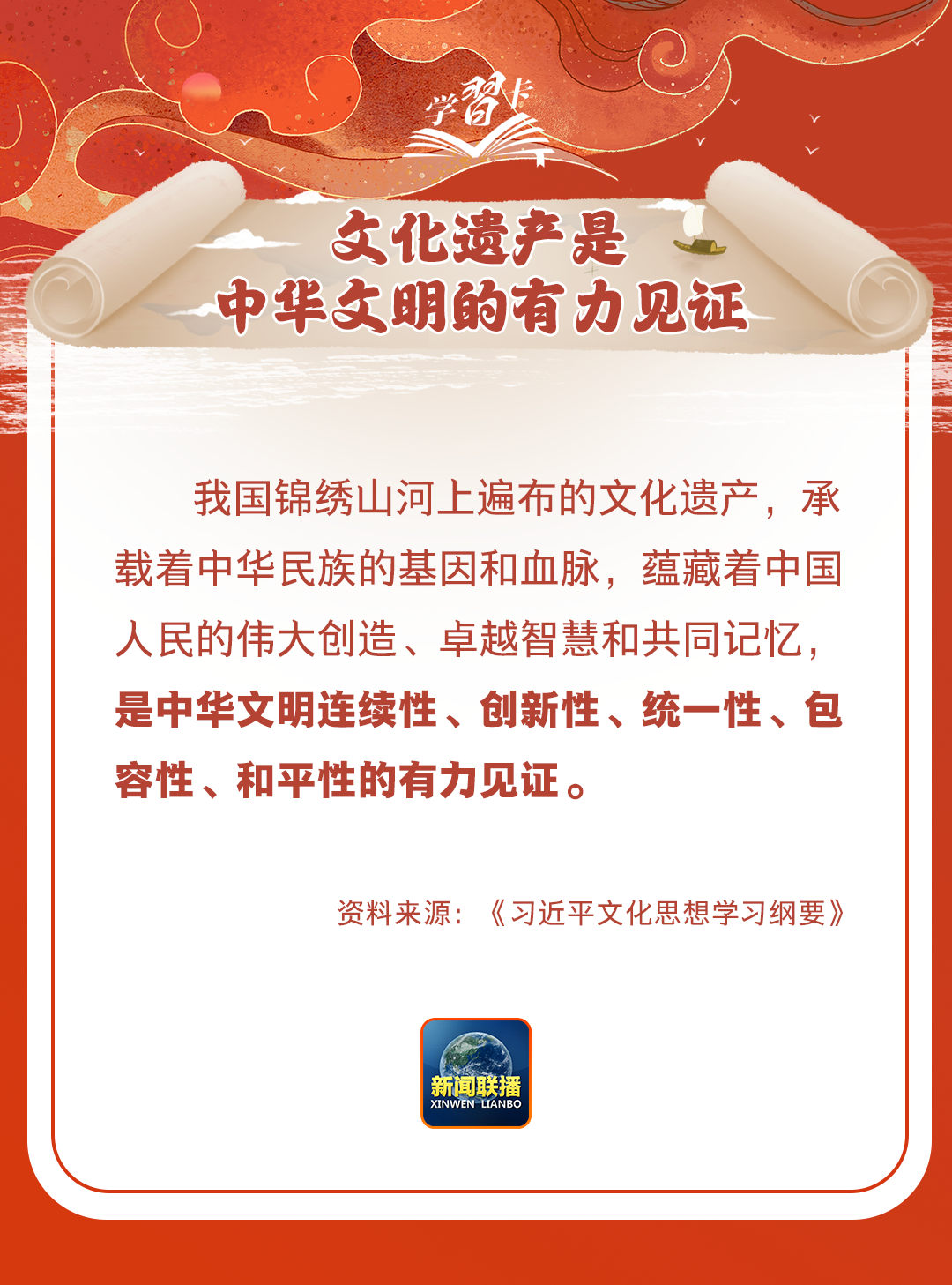 學(xué)習(xí)卡丨守護(hù)好中華民族的文化瑰寶！