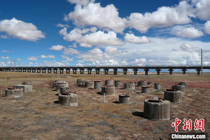 圖為中鐵西北院清水河樁基試驗場。(資料圖) 中鐵西北科學研究院供圖