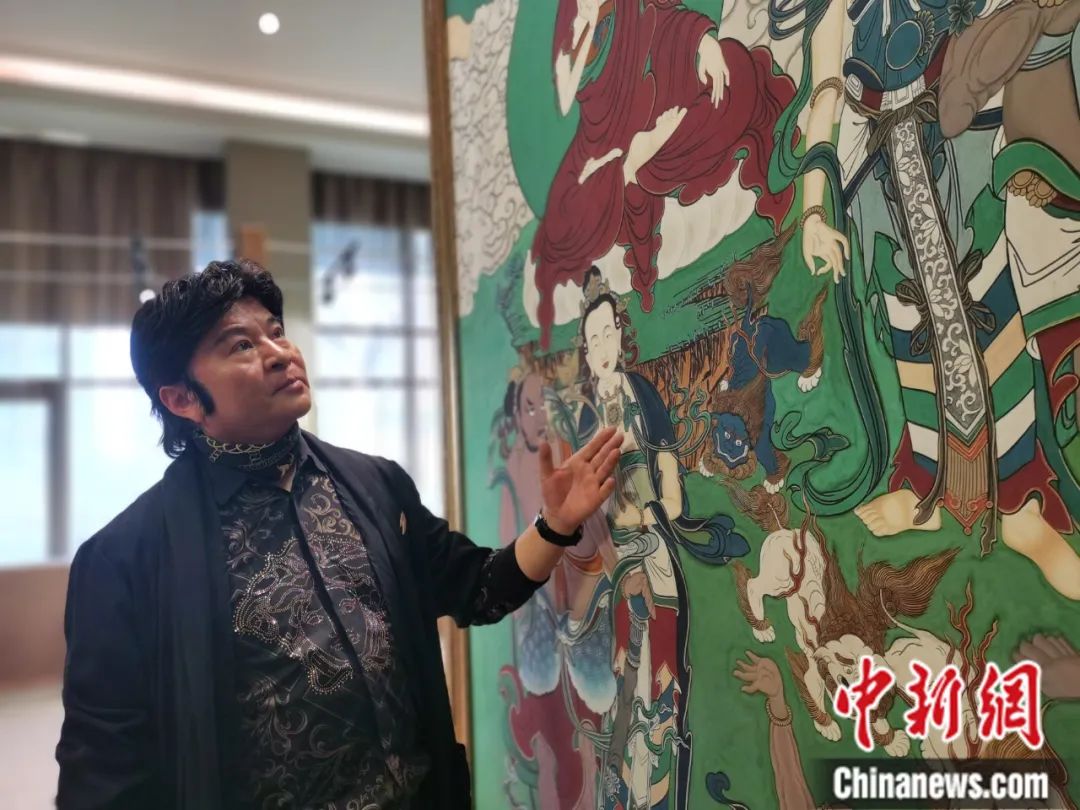 國家一級美術(shù)師劉觖。張?zhí)砀?攝