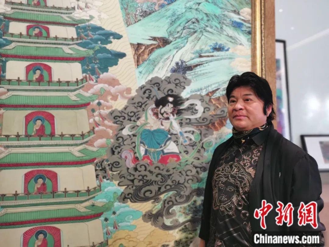 國家一級美術(shù)師劉觖。張?zhí)砀?攝