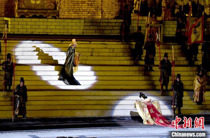 3月17日，西藏拉薩，《文成公主》大型史詩劇演出現(xiàn)場(chǎng)?！±盍?攝