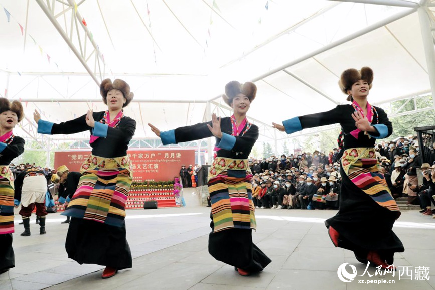 舞蹈《熱巴多吉》。人民網(wǎng) 次仁羅布攝