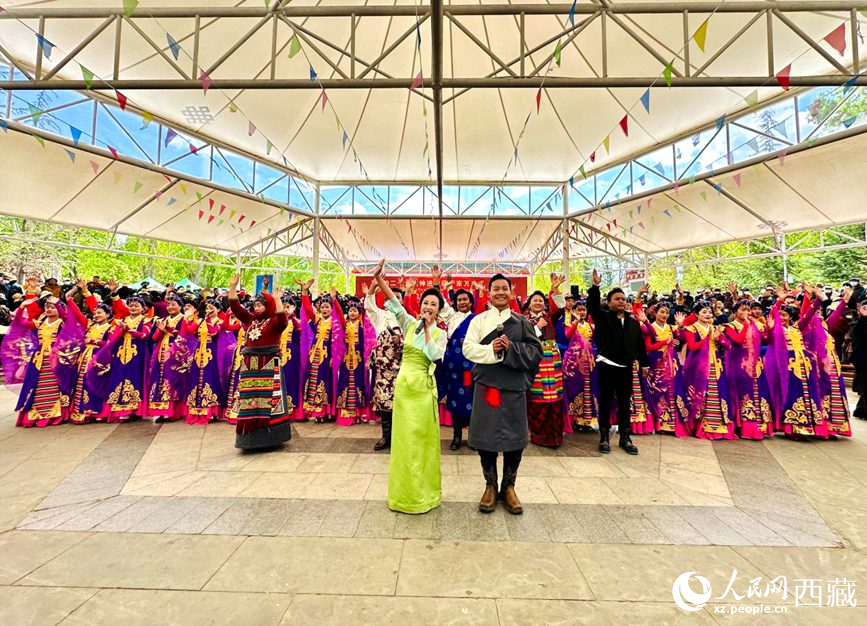 演出活動(dòng)結(jié)束。人民網(wǎng) 次仁羅布攝