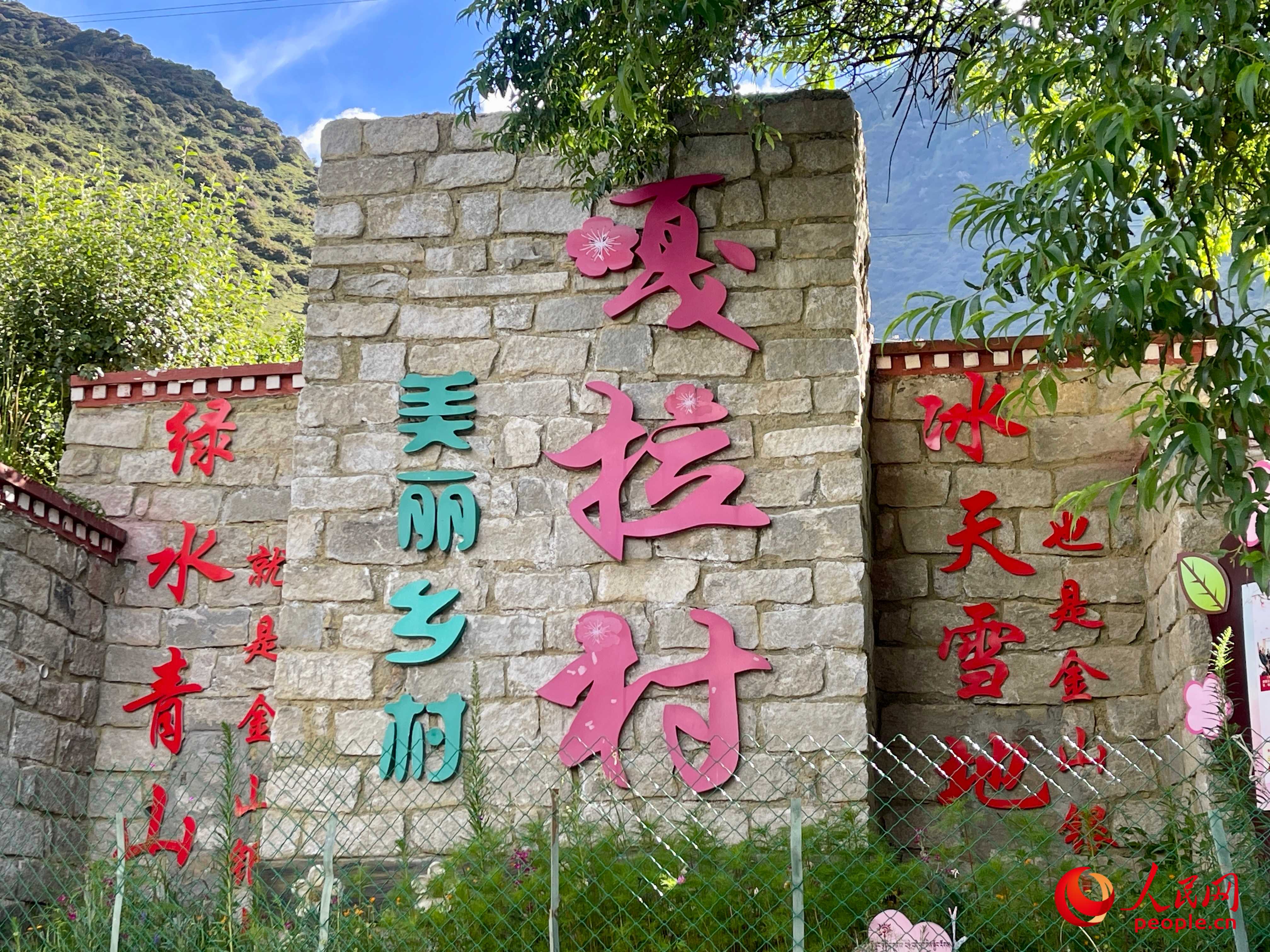 林芝鎮(zhèn)嘎拉村。人民網(wǎng) 周靜圓攝