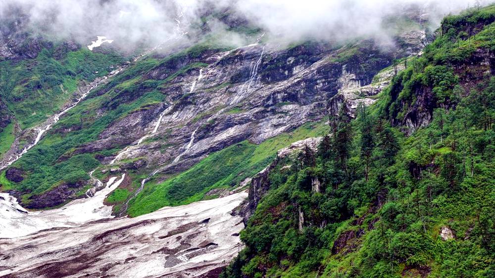 磅礴的河流滋養(yǎng)著山間草木。張澤坤攝