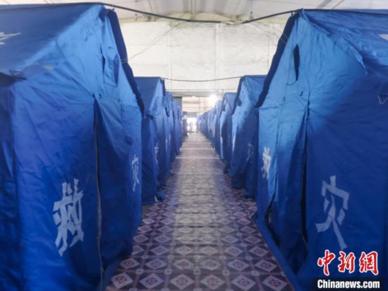 那曲火車站集中健康監(jiān)測點?！≈袊F路青藏集團(tuán)有限公司拉薩車務(wù)段 供圖