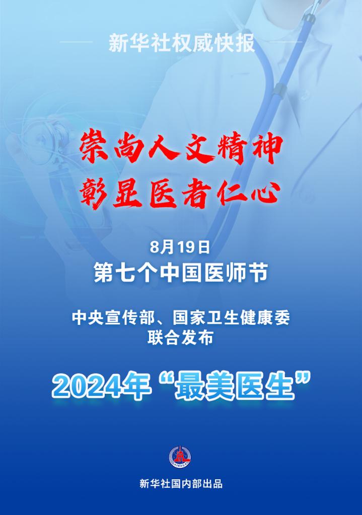 新華鮮報(bào)|致敬“白衣戰(zhàn)士”！2024年“最美醫(yī)生”發(fā)布